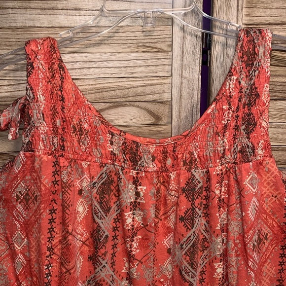 Cato Tank Top Orange V Neck Plus Size 22 24w - Picture 7 of 8